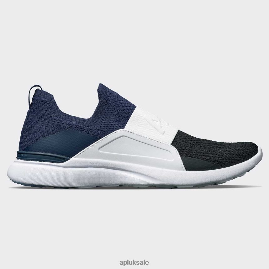 APL TechLoom Bliss 25 - VH8XNZ113 APL Shoes UK Navy/White/Black Women Running