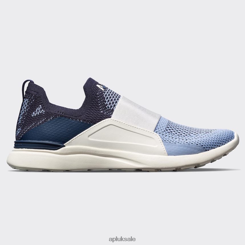 APL TechLoom Bliss 25 - VH8XNZ171 APL Shoes UK Ivory/Midnight/Forged Blue Women Running