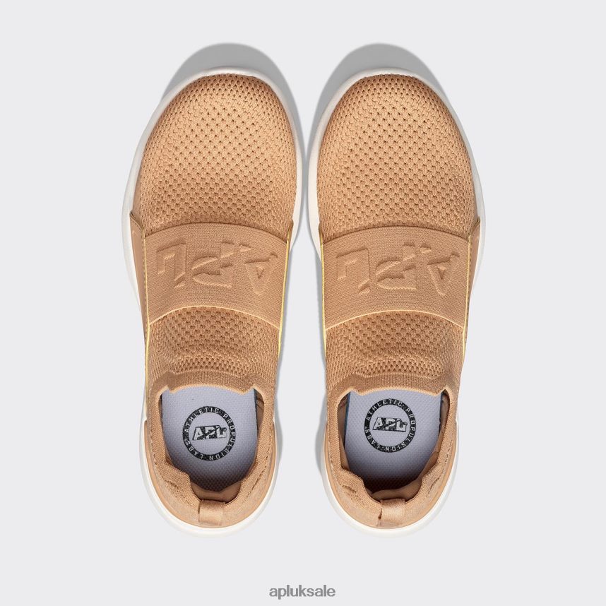 APL TechLoom Bliss 25 - VH8XNZ174 APL Shoes UK Tan/Ivory Women Running