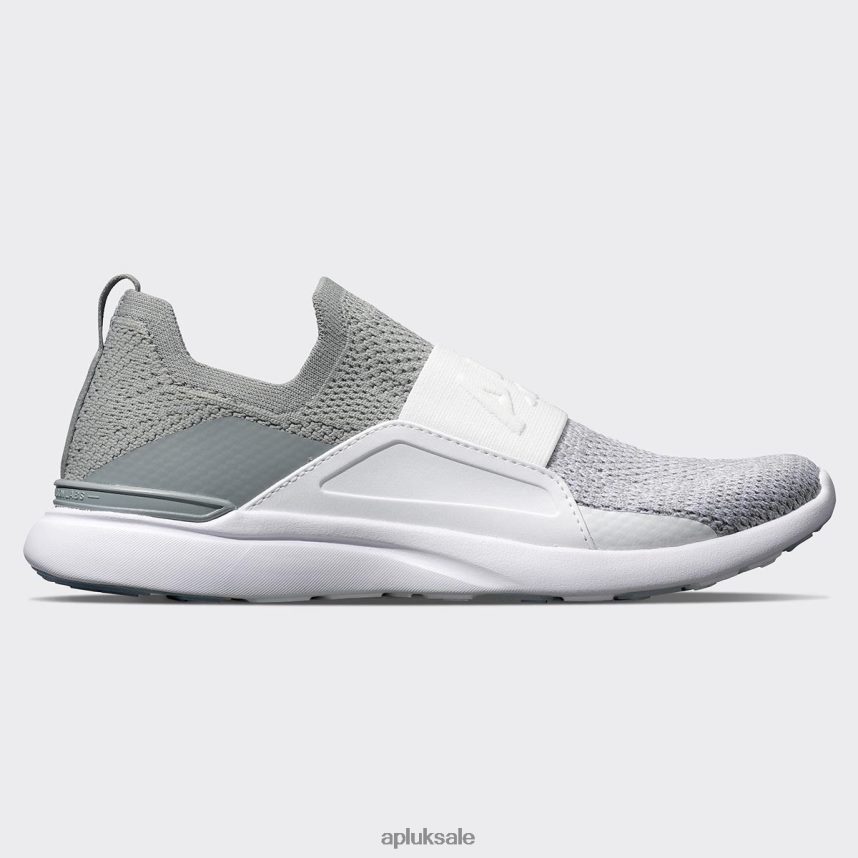 APL TechLoom Bliss 25 - VH8XNZ92 APL Shoes UK Cement/White/Melange Women Running