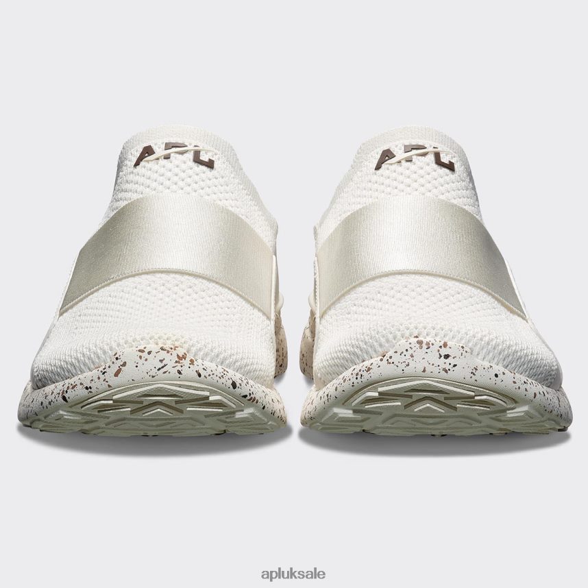 APL TechLoom Bliss 26 - VH8XNZ179 APL Shoes UK Ivory/Chocolate/Speckle Women Running