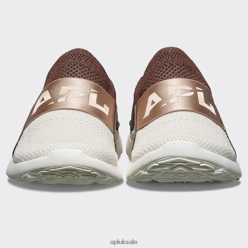 APL TechLoom Bliss 26 - VH8XNZ180 APL Shoes UK Metallic Chocolate/Almond/Ivory Women Running