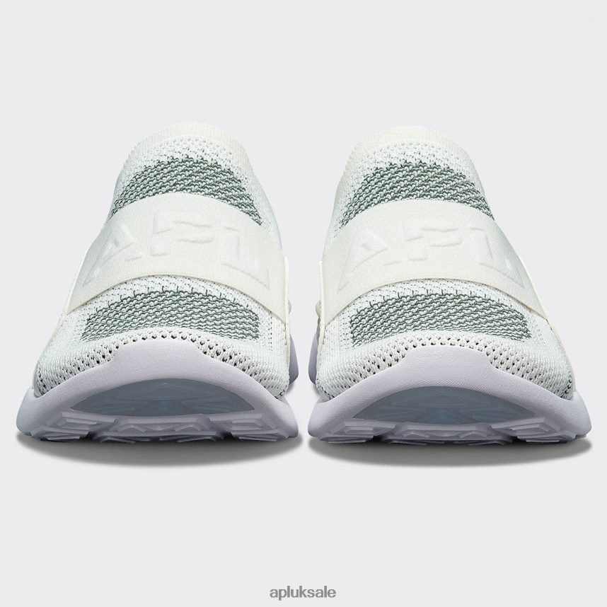 APL TechLoom Bliss 26 - VH8XNZ215 APL Shoes UK Ivory/Great Green/White Women Running