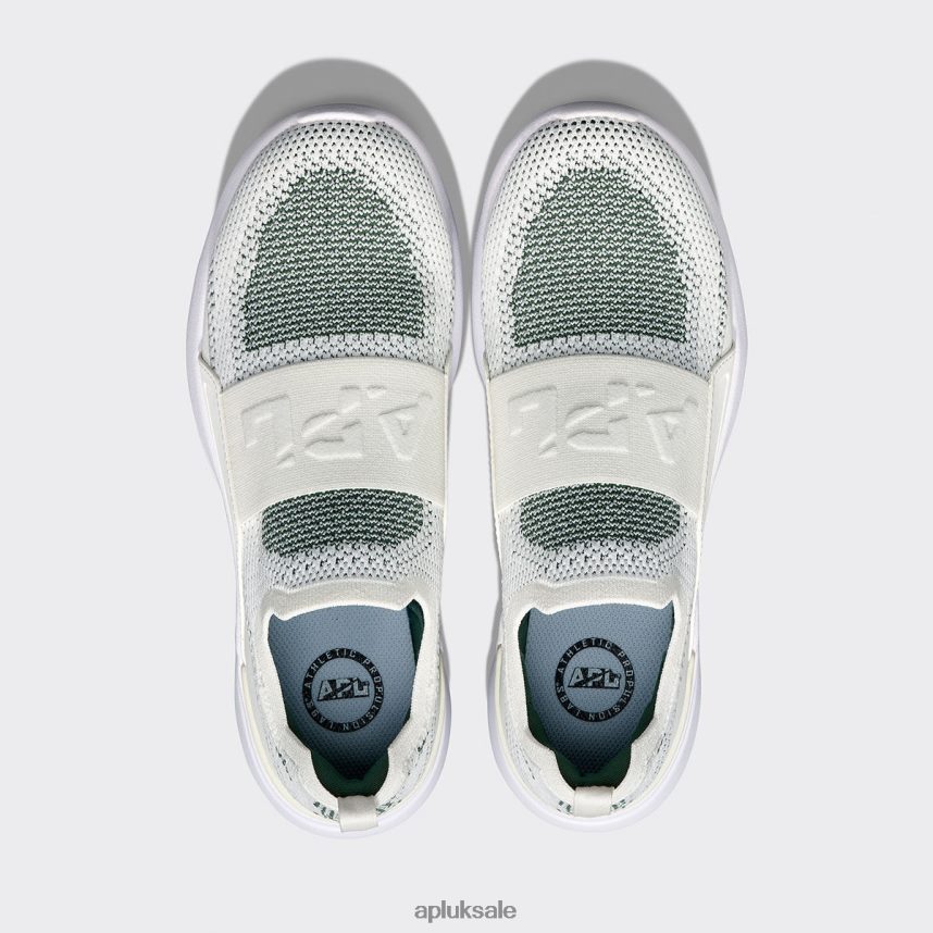 APL TechLoom Bliss 26 - VH8XNZ215 APL Shoes UK Ivory/Great Green/White Women Running