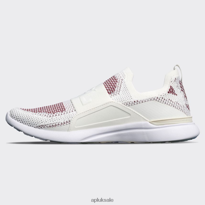APL TechLoom Bliss 26 - VH8XNZ232 APL Shoes UK Ivory/Burgundy/White Women Running