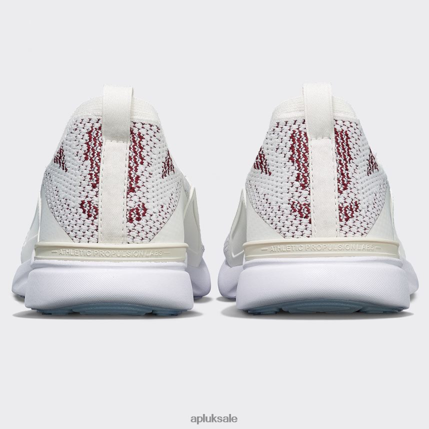 APL TechLoom Bliss 26 - VH8XNZ232 APL Shoes UK Ivory/Burgundy/White Women Running