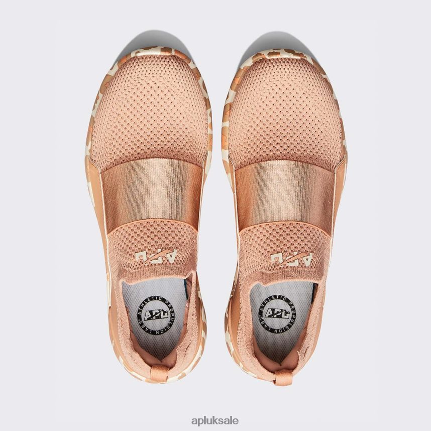 APL TechLoom Bliss 27 - VH8XNZ257 APL Shoes UK Caramel/Almond/Leopard Women Running