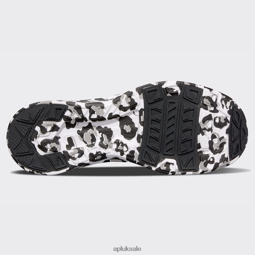 APL TechLoom Bliss 27 - VH8XNZ259 APL Shoes UK White/Black/Leopard Women Running