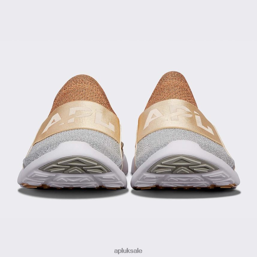 APL TechLoom Bliss 27 - VH8XNZ265 APL Shoes UK Rose Gold/Champagne/Metallic Silver Women Running