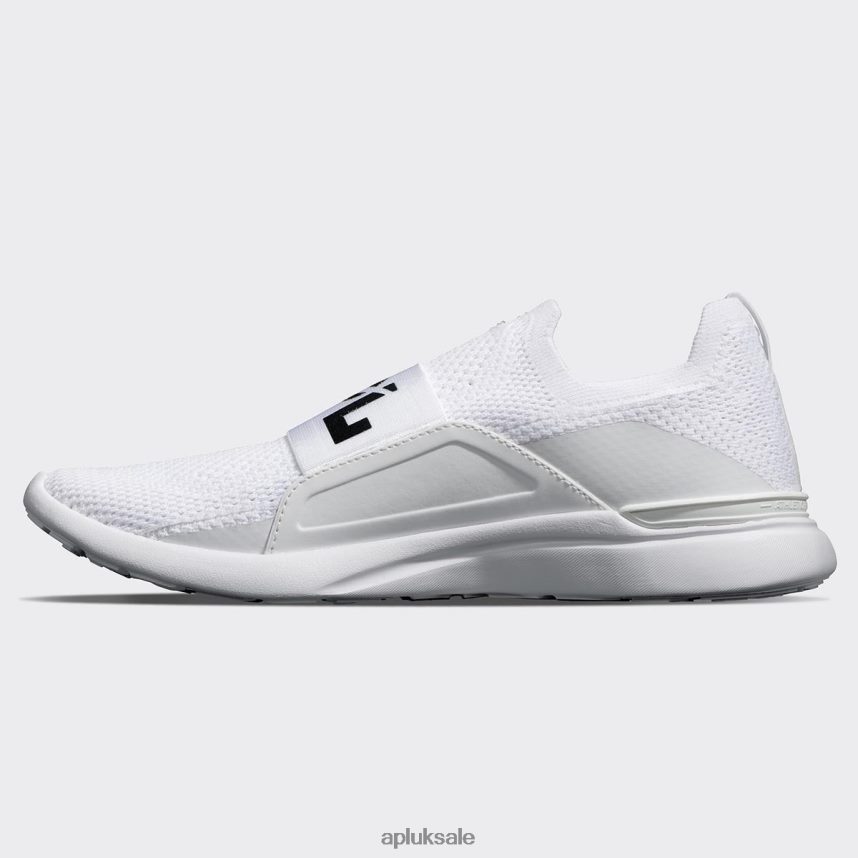 APL TechLoom Bliss 28 - VH8XNZ293 APL Shoes UK Triple White/Black Women Running
