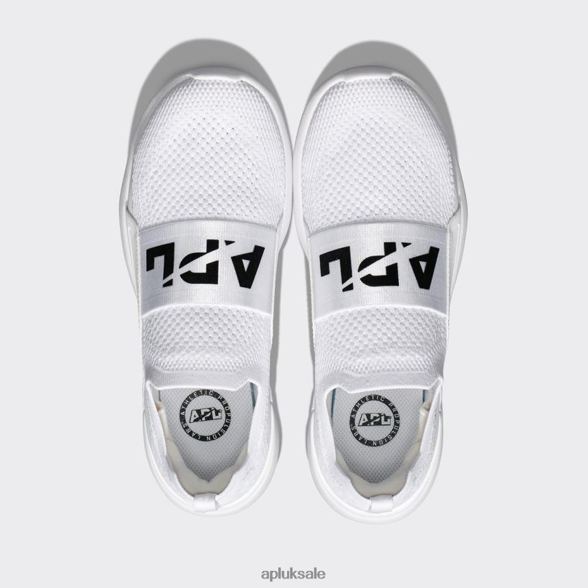 APL TechLoom Bliss 28 - VH8XNZ293 APL Shoes UK Triple White/Black Women Running