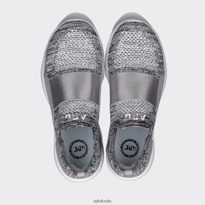 APL TechLoom Bliss 28 - VH8XNZ305 APL Shoes UK Heather Grey/White Women Running