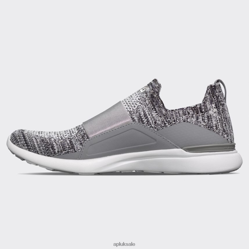 APL TechLoom Bliss 28 - VH8XNZ305 APL Shoes UK Heather Grey/White Women Running