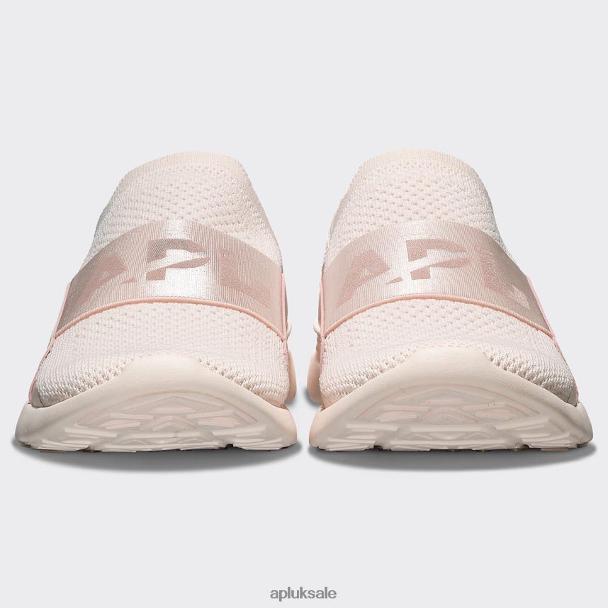 APL TechLoom Bliss 28 - VH8XNZ312 APL Shoes UK Triple Creme/Rose Dust Women Running