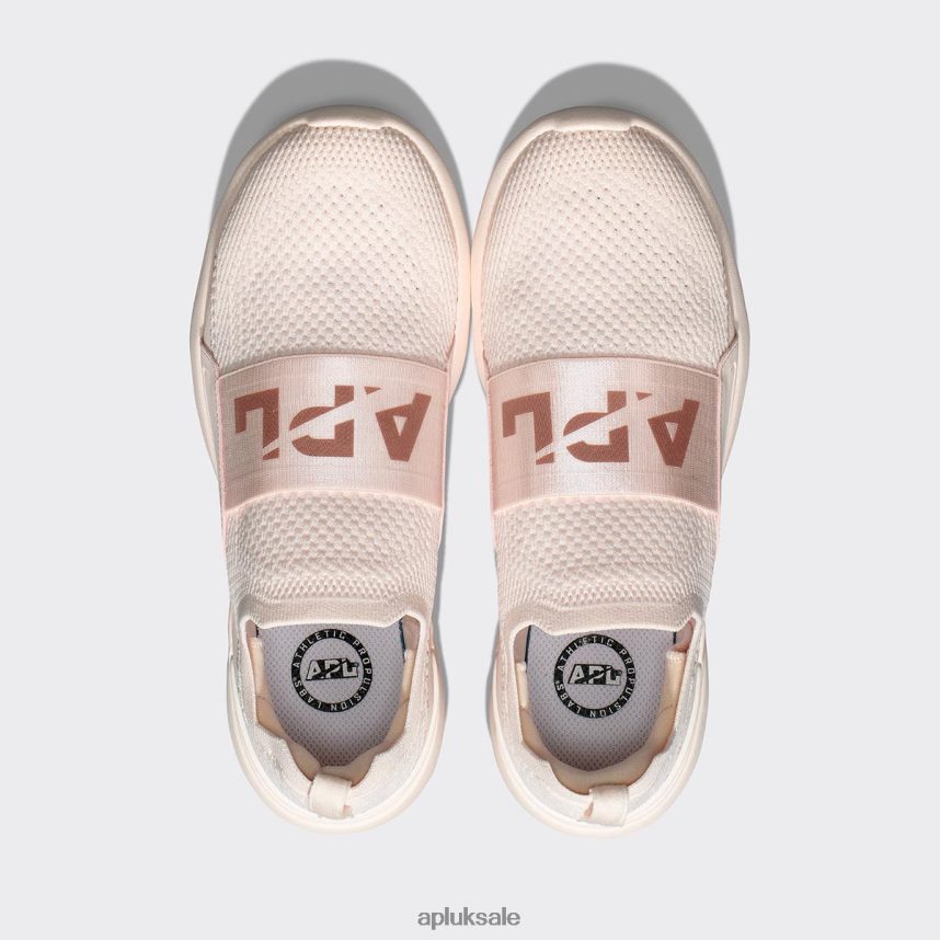 APL TechLoom Bliss 28 - VH8XNZ312 APL Shoes UK Triple Creme/Rose Dust Women Running