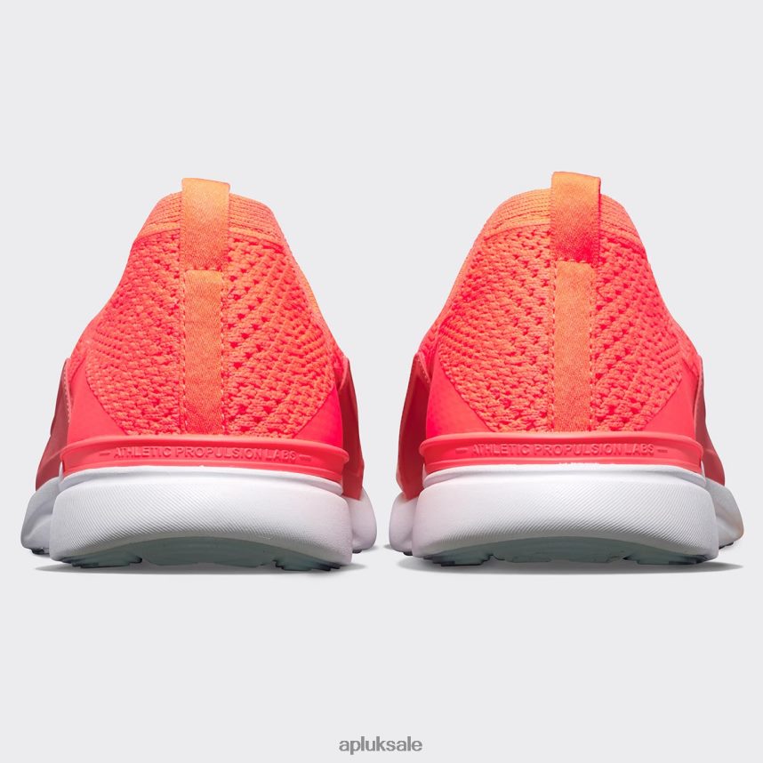 APL TechLoom Bliss 28 - VH8XNZ314 APL Shoes UK Laser Red/Fire Coral/Faded Peach Women Running