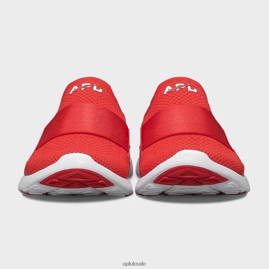 APL TechLoom Bliss 28 - VH8XNZ325 APL Shoes UK Red/White Women Running