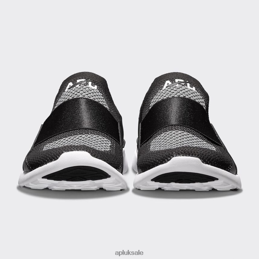 APL TechLoom Bliss 28 - VH8XNZ343 APL Shoes UK Techloom Bliss Black/White Women Running