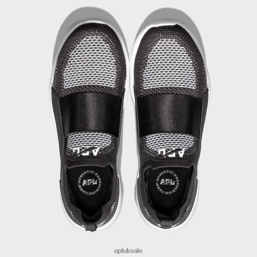 APL TechLoom Bliss 28 - VH8XNZ343 APL Shoes UK Techloom Bliss Black/White Women Running