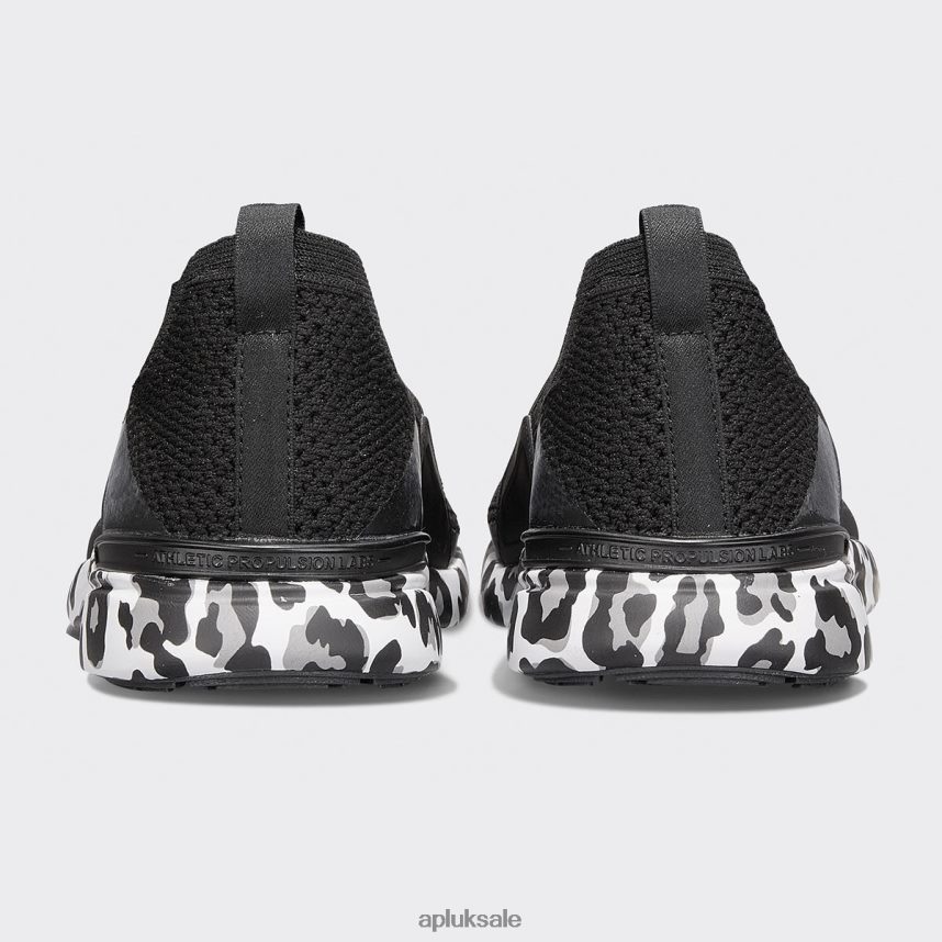 APL TechLoom Bliss 29 - VH8XNZ364 APL Shoes UK Black/White/Leopard Women Running