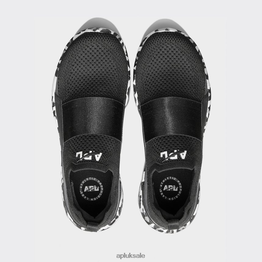 APL TechLoom Bliss 29 - VH8XNZ364 APL Shoes UK Black/White/Leopard Women Running