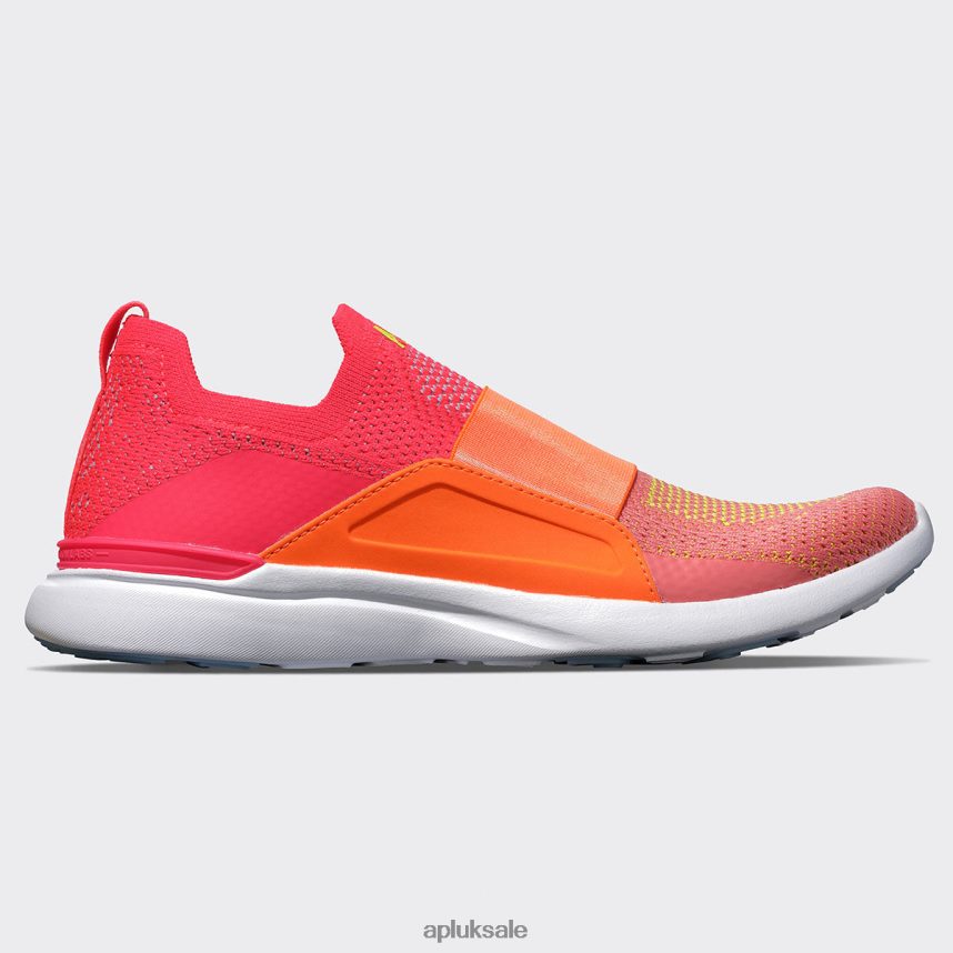 APL TechLoom Bliss 29 - VH8XNZ365 APL Shoes UK Magenta/Molten/Fire Coral Women Running
