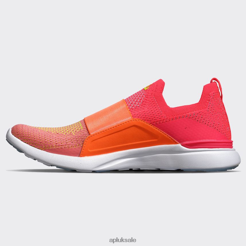 APL TechLoom Bliss 29 - VH8XNZ365 APL Shoes UK Magenta/Molten/Fire Coral Women Running