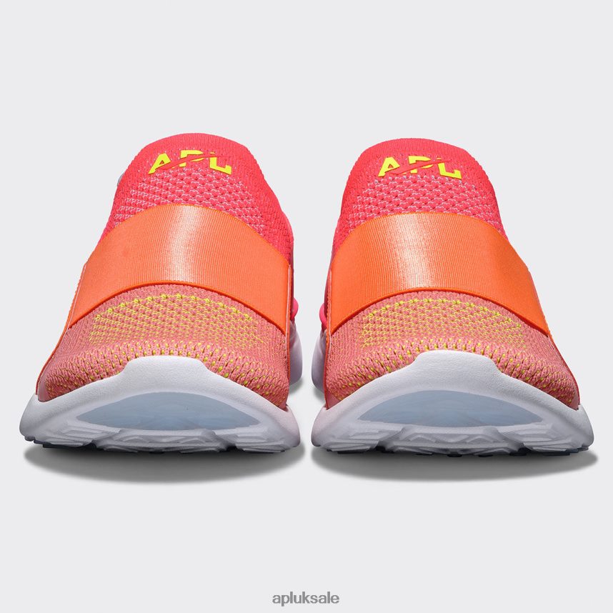 APL TechLoom Bliss 29 - VH8XNZ365 APL Shoes UK Magenta/Molten/Fire Coral Women Running