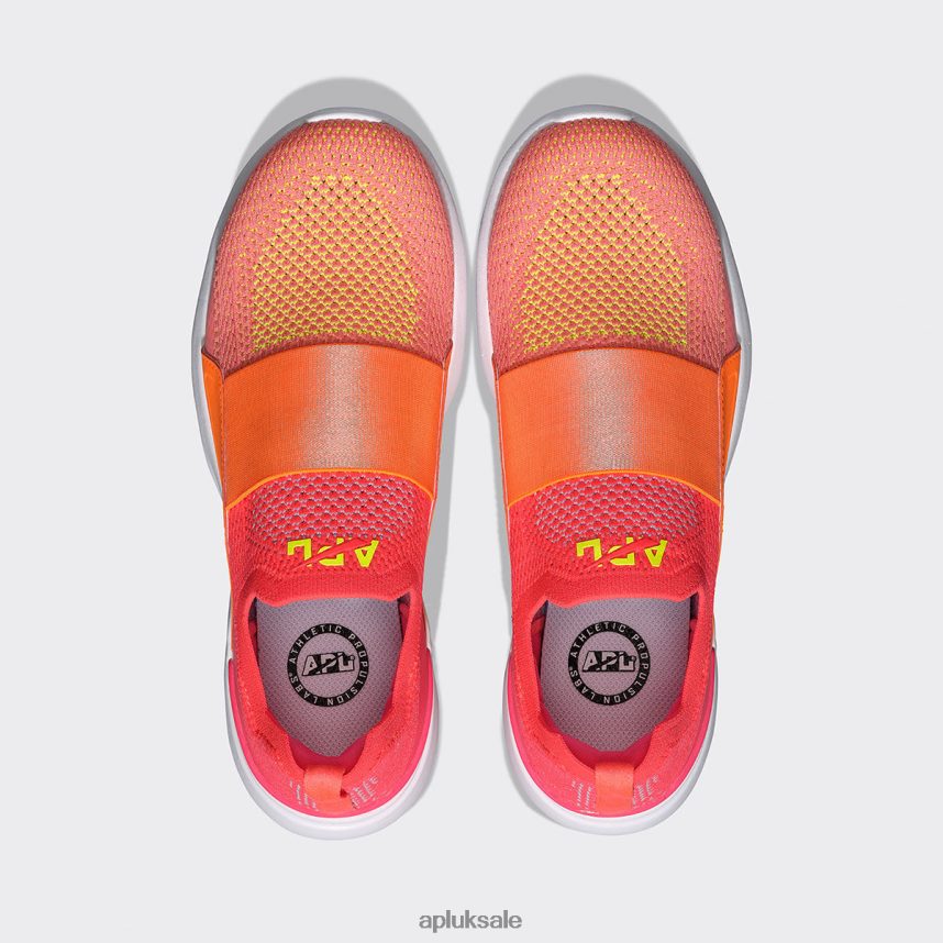 APL TechLoom Bliss 29 - VH8XNZ365 APL Shoes UK Magenta/Molten/Fire Coral Women Running