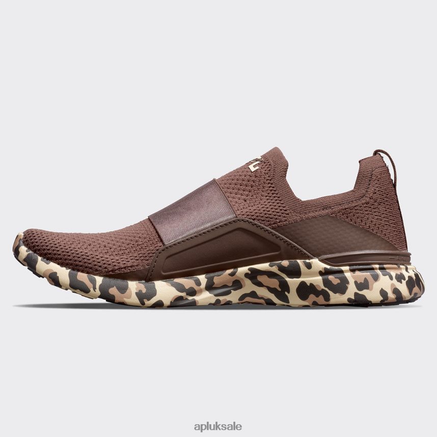 APL TechLoom Bliss 30 - VH8XNZ403 APL Shoes UK Chocolate/Leopard Women Running