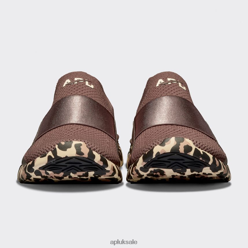 APL TechLoom Bliss 30 - VH8XNZ403 APL Shoes UK Chocolate/Leopard Women Running