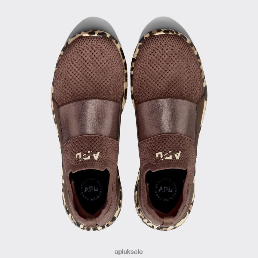 APL TechLoom Bliss 30 - VH8XNZ403 APL Shoes UK Chocolate/Leopard Women Running