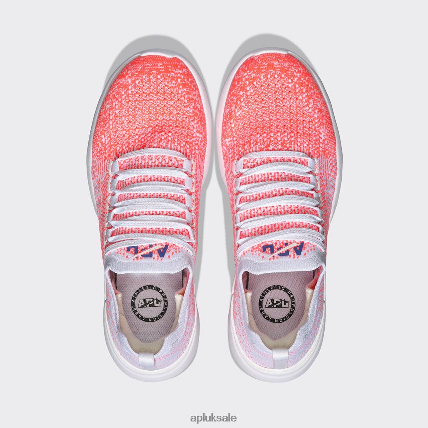APL TechLoom Breeze 33 - VH8XNZ5 APL Shoes UK White/Impulse Red/Ombre Women Running