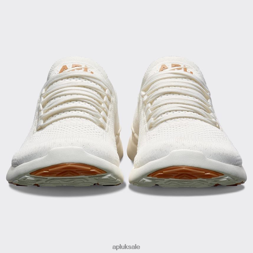 APL TechLoom Breeze 34 - VH8XNZ132 APL Shoes UK Ivory/Tan Women Running