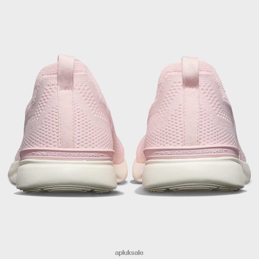 APL TechLoom Breeze 34 - VH8XNZ61 APL Shoes UK Bleached Pink/Ivory Women Running