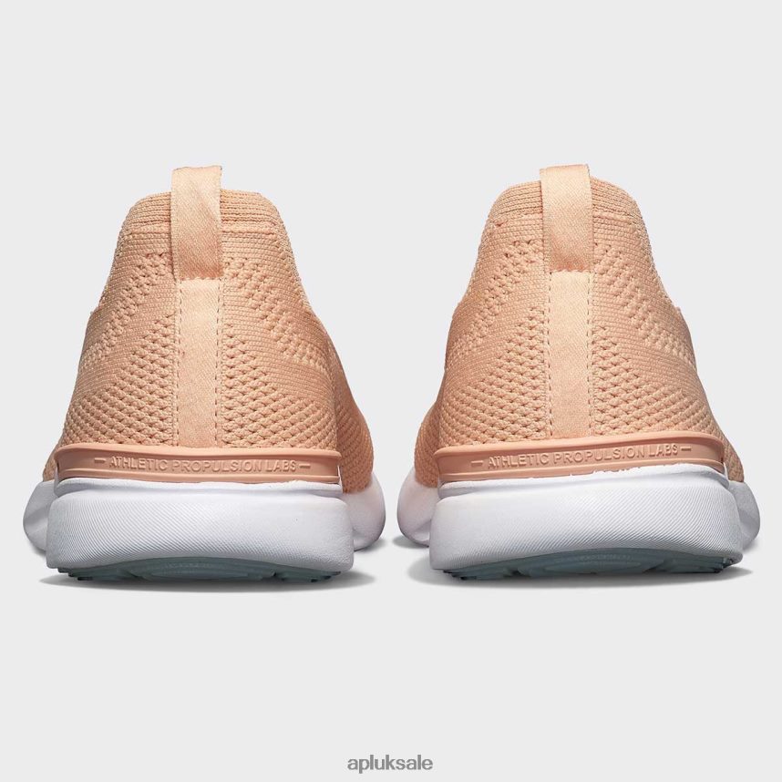 APL TechLoom Breeze 34 - VH8XNZ73 APL Shoes UK Blush/Bellflower/White Women Running