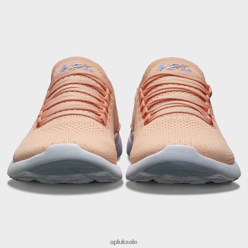 APL TechLoom Breeze 34 - VH8XNZ73 APL Shoes UK Blush/Bellflower/White Women Running