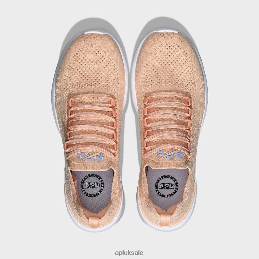 APL TechLoom Breeze 34 - VH8XNZ73 APL Shoes UK Blush/Bellflower/White Women Running