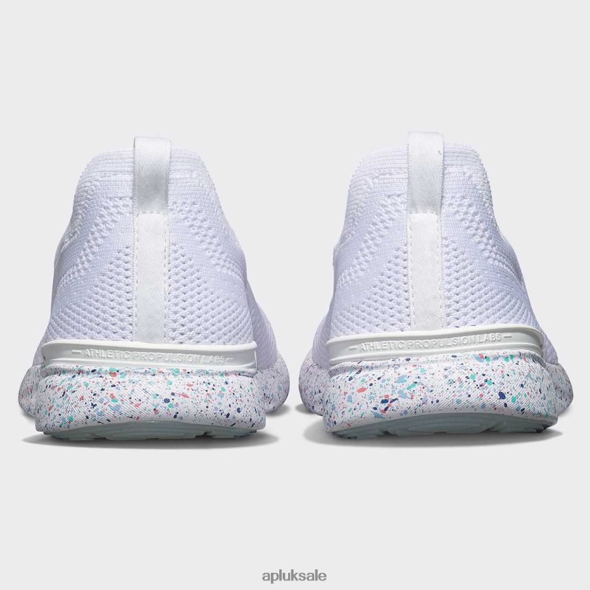 APL TechLoom Breeze 34 - VH8XNZ74 APL Shoes UK White/Ice Blue/Speckle Women Running