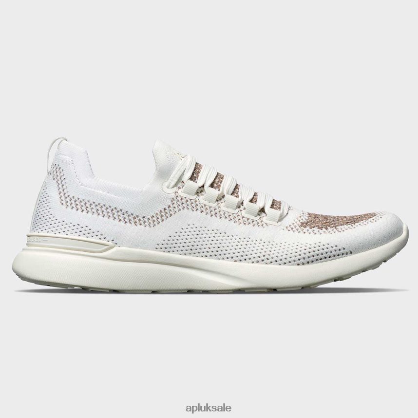 APL TechLoom Breeze 34 - VH8XNZ80 APL Shoes UK Ivory/Tan/Chocolate Women Running