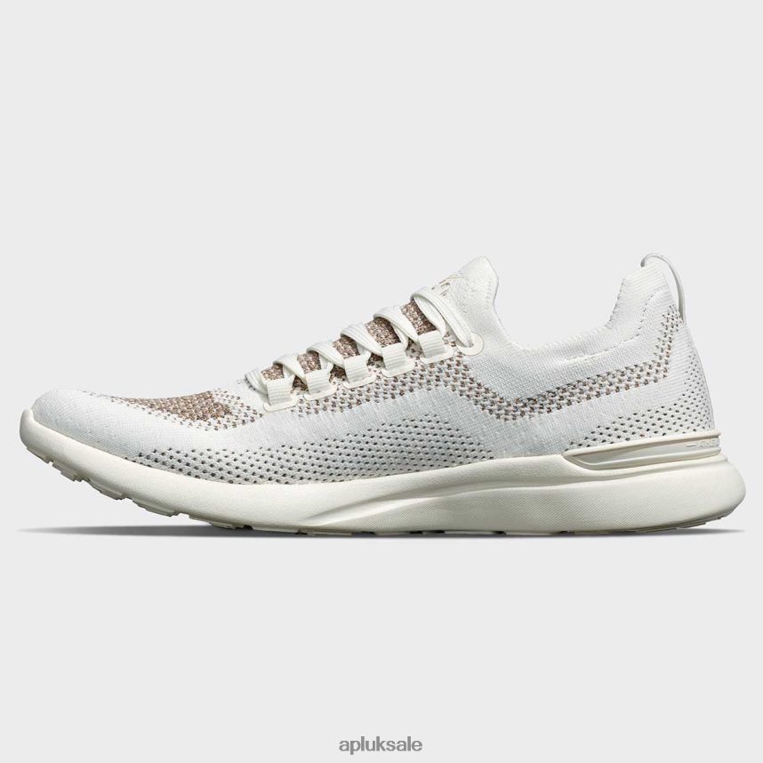 APL TechLoom Breeze 34 - VH8XNZ80 APL Shoes UK Ivory/Tan/Chocolate Women Running