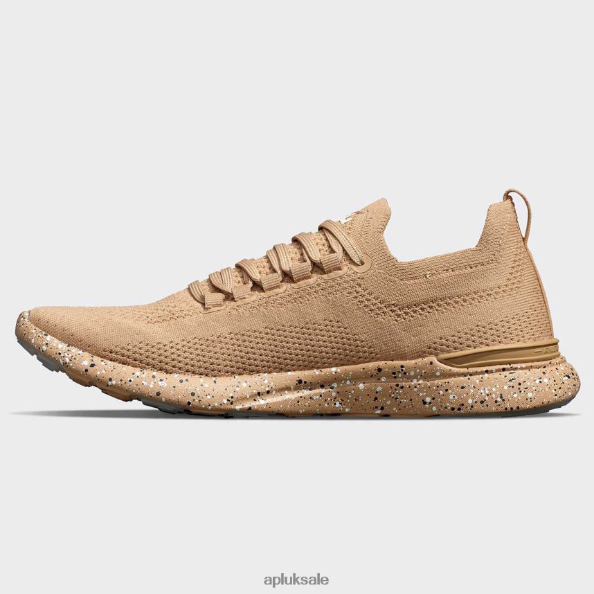 APL TechLoom Breeze 34 - VH8XNZ86 APL Shoes UK Tan/Pristine/Speckle Women Running