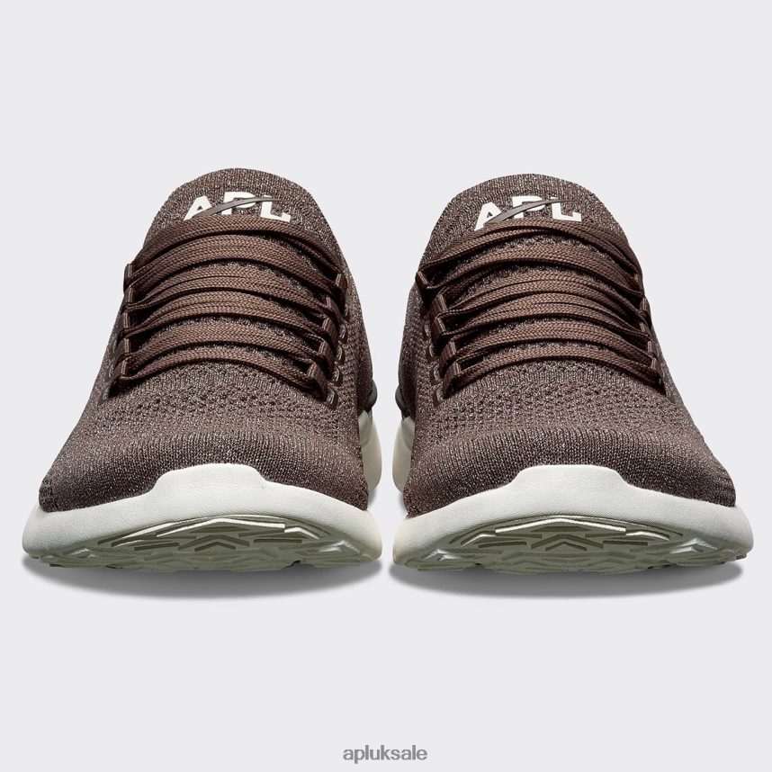 APL TechLoom Breeze 35 - VH8XNZ181 APL Shoes UK Metallic Chocolate/Ivory Women Running