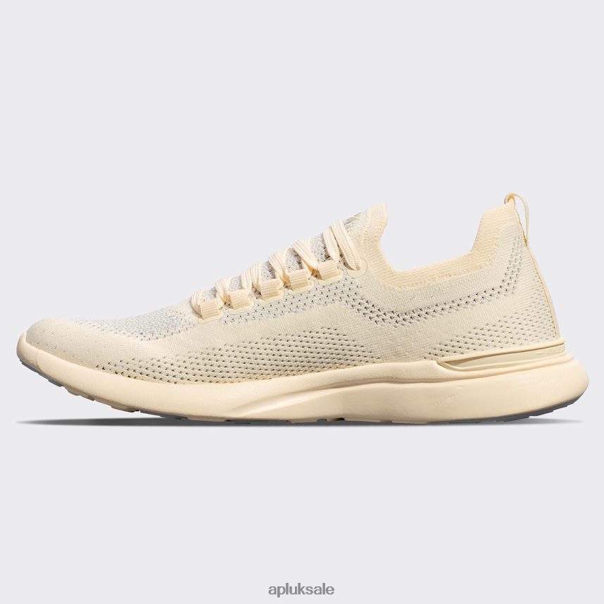 APL TechLoom Breeze 35 - VH8XNZ187 APL Shoes UK Vanilla/Metallic Silver/White Women Running