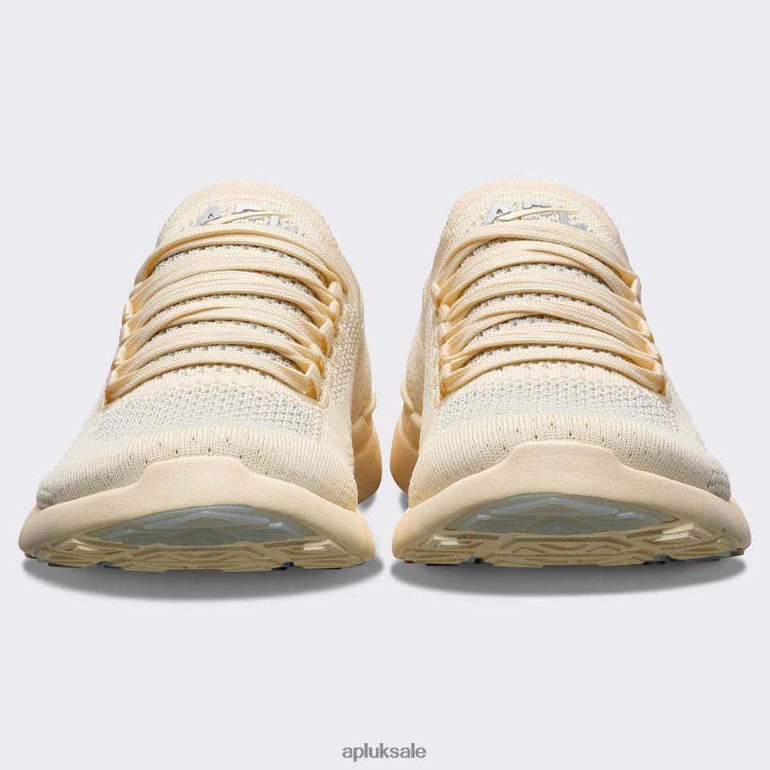 APL TechLoom Breeze 35 - VH8XNZ187 APL Shoes UK Vanilla/Metallic Silver/White Women Running