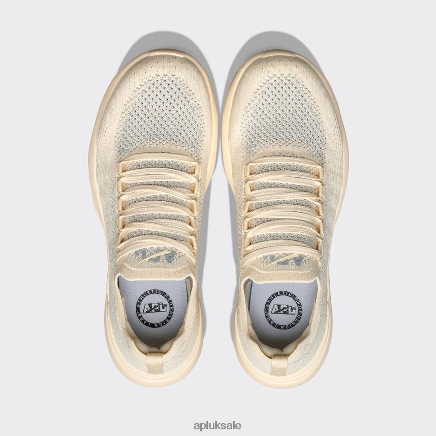 APL TechLoom Breeze 35 - VH8XNZ187 APL Shoes UK Vanilla/Metallic Silver/White Women Running