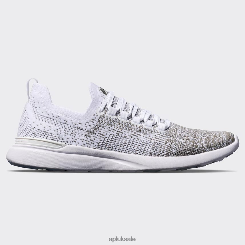 APL TechLoom Breeze 35 - VH8XNZ199 APL Shoes UK White/Fatigue/Ombre Women Running