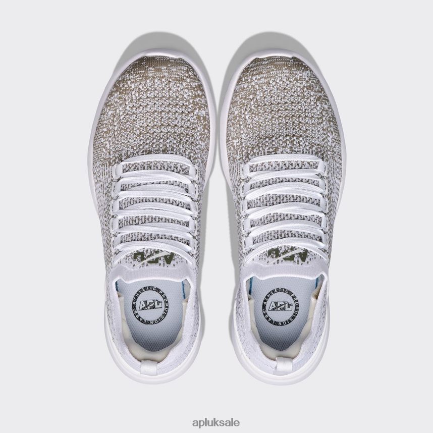 APL TechLoom Breeze 35 - VH8XNZ199 APL Shoes UK White/Fatigue/Ombre Women Running