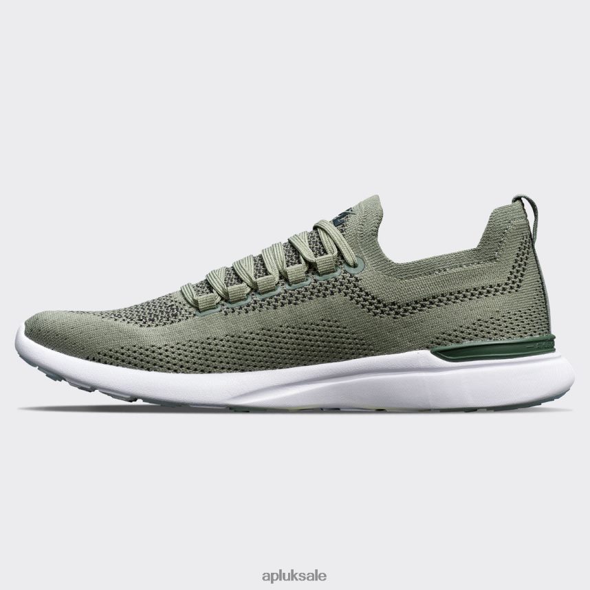 APL TechLoom Breeze 35 - VH8XNZ214 APL Shoes UK Fatigue/Black/White Women Running