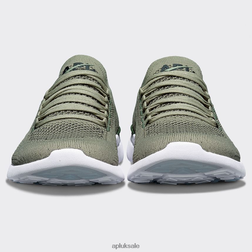 APL TechLoom Breeze 35 - VH8XNZ214 APL Shoes UK Fatigue/Black/White Women Running